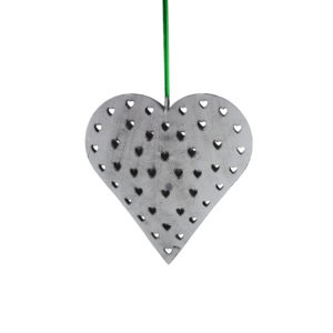 Adornos Colgantes de Corazón para Árbol de Navidad, Corte Láser, Decoración Navideña para el Hogar, Disponibles a Precio de Descuento - Product Image 5