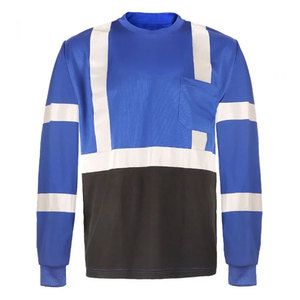 Best Quality Men Reflective Tape Workwear Hi <b>Vis</b> Long Sleeve <b>T</b>-<b>Shirts</b> <b>High</b> Visibility Two Tone Safety Construction <b>T</b>-<b>Shirts</b> - Product Image 5