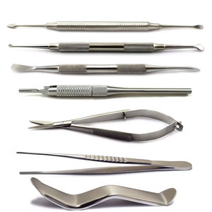 JACKBILLY Kit de Microcirugía Oral Dental Manual de Acero Inoxidable 7 Piezas: Elevador Perióstico, Retractor de Mejillas, Pinzas de Precisión - Product Image 1