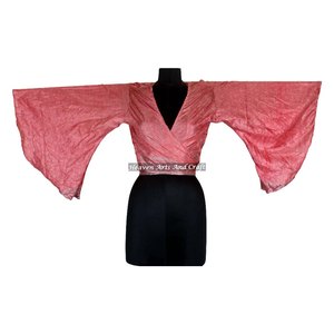 Nueva Colección de Verano 2026, Top Corto de Seda con Lazos, Blusa de Manga Campana para Mujer, Ideal para Fiestas en la Playa - Product Image 6