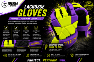 Gants de lacrosse professionnels IBERIA, gants de protection rembourrés pour hommes, joueurs jeunes, équipement sportif d'équipe personnalisé - Product Image 6