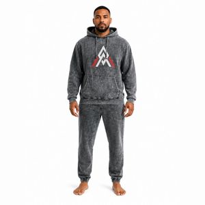 Sudadera con Capucha para Hombre, Estilo Acid Wash, Tejido Cómodo de Alta Calidad, Acabado Vintage y Corte Relajado para Actividades Casuales - Product Image 1
