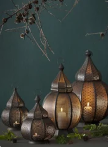 Moroccan Handmade <b>Brass</b> <b>Lantern</b> Cutout Candle Holder Home Decoration Lamp for Wedding Ramadan Christmas Decor - Product Image 2
