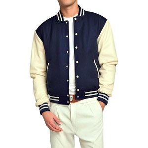 Blouson en cuir premium pour homme style universitaire et motard, imperméable, coupe-vent, respirant, pour l'hiver, élégant et décontracté - Product Image 1