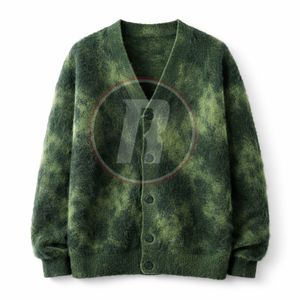 Suéter Cárdigan de Mohair para Hombre, con Botones, Tejido Suave y Peludo, Ropa Casual de Invierno, Cálida y Cómoda, Textura Suave - Product Image 5