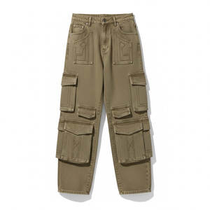 Service OEM de jeans en denim baggy pour femmes, style décontracté et ample pour un usage quotidien et pour les marques de mode. - Product Image 3