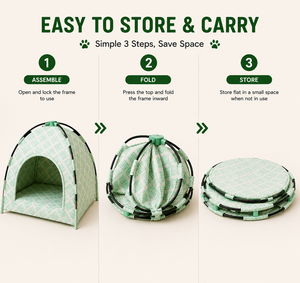 <b>Cat</b> Tent House Foldable Soft Indoor Pet Bed & Cozy Sleeping Shelter for <b>Cats</b> & Kittens Wholesale Supplier - Product Image 5