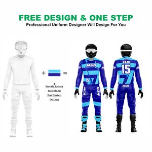 New Vintage Design Sublimation Printing MX Racing Jersey Pants High Quality Nylon Polyester Fabric Men's Motocross Riding Suit - Product Image 2