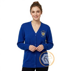 Apliques Bordados en Acrílico Personalizados de Sigma Gamma Rho, con Botones al Frente, Transpirables, de Secado Rápido, Casuales de Invierno para Mujeres de la Hermandad Griega - Product Image 1