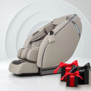 Fauteuil de massage Shiatsu moderne pliable à gravité zéro avec modes automatiques et chauffage intégré du dos et des cuisses supérieures - Product Image 1