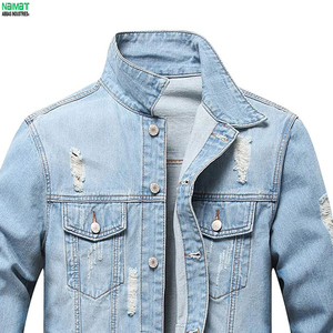 New Stylish Customization <b>Black</b> Lapel Winter Unisex 100% Cotton/100% Polyester High Street Retro Loose Casual Denim <b>Jean</b> <b>Jacket</b> - Product Image 4