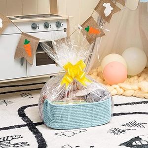Customised Handwoven Desktop Storage <b>Basket</b> Sundry Storage Cotton Rope <b>Basket</b> Cotton Rope Woven Storage <b>Basket</b> - Product Image 4