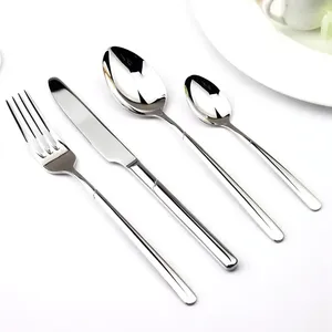 Ensemble de couverts classiques en acier inoxydable pour la maison, la cuisine, les restaurants, les hôtels, les services de restauration, accessoires de salle à manger - Product Image 2