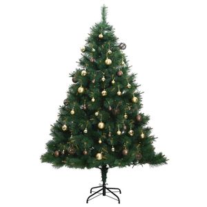 Sapin de Noël Artificiel Articulé avec 300 LED et Ensemble de Boules 82,7'' pour une Décoration Festive - Product Image 4