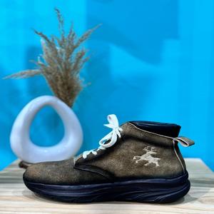 Chaussures en daim de chèvre, dessus en cuir véritable, écologiques, confortables, durables, semelle extérieure en cuir véritable et caoutchouc - Product Image 4