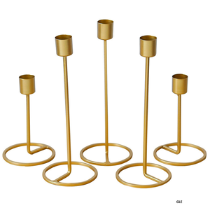 Design Hot Selling Metal Candle Holder <b>Coffee</b> & Console <b>Table</b> Decor Luxury Candle Stand - Product Image 2