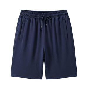 Shorts décontractés pour hommes de haute qualité, 100% coton, respirants, séchage rapide, taille élastique, coupe mi-longue pour l'été, personnalisation du logo possible. - Product Image 5