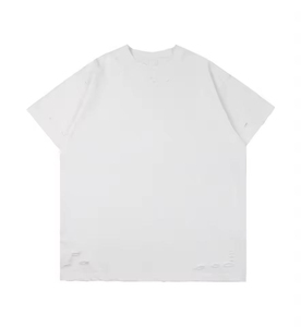T-shirt personnalisé déchiré et vieilli, T-shirt vintage délavé pour homme, T-shirt ample et vieilli pour homme - Product Image 5