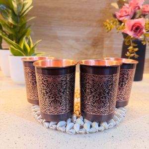 ผู้จัดจำหน่ายแก้วทองแดงทำมือระดับพรีเมียม พร้อมลวดลายดอกไม้ประณีต แก้วค็อกเทล เบียร์ ภาชนะเครื่องดื่ม ขายส่ง รับทำโลโก้ตามสั่ง ของขวัญ - Product Image 3
