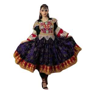 Robes afghanes KUCHI multicolores, faites à la main, de grande qualité, pour fêtes et mariages, très demandées. - Product Image 1