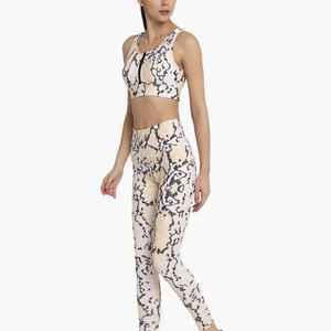 Women's Unique Style Yoga <b>Set</b> Sublimation Printing Breathable Lightweight Seamless Regular Size Solid <b>Colour</b> - Product Image 1