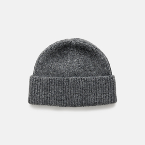 ODM Wholesales Fashion Custom Embroidery logo Cuffed Acrylic Winter Sports Wear Comfortable Ribbed Black Chunky Beanie Hat - Product Image 1