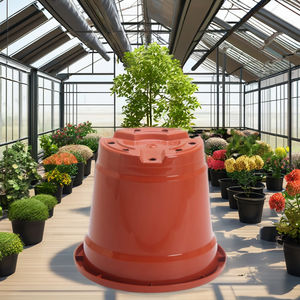 Pot de fleurs en plastique brun de haute qualité, 22 pouces, prix direct usine - Product Image 1