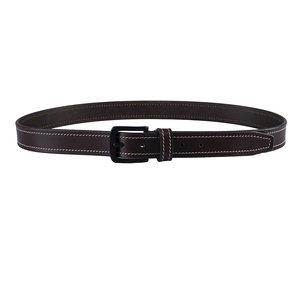 Ceinture classique décontractée en cuir de vachette avec boucle en acier, largeur 3,5 cm, longueur 110 cm, durable et écologique, pour homme, usage professionnel - Product Image 2