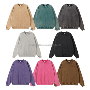 Sudadera Vintage 420GSM para hombre, 100% de algodón de alta calidad, lavado ácido personalizado, nuevo diseño, sudaderas con capucha de gran tamaño para hombre - Product Image 2