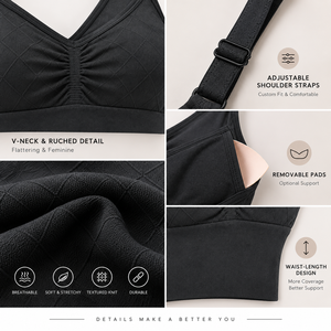 <span class=keywords><strong>Reggiseno</strong></span> <span class=keywords><strong>Sportivo</strong></span> Senza Cuciture Personalizzato da Donna, Scollo a V, Imbottito, Top Corto per Allenamento, Spalline Regolabili, <span class=keywords><strong>Reggiseno</strong></span> da Yoga e Palestra - Product Image 5