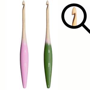 Ganchos de ganchillo personalizados ergonómicos de madera 6 mm - Product Image 3