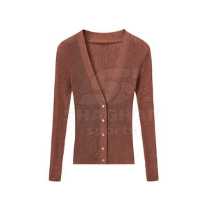 Cárdigan de Mujer, Tejido Suave, Informal, para Uso Diario, con Botones al Frente, Atuendo Moderno - Product Image 4