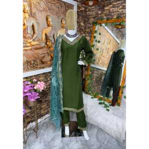 Conjunto de Top y Dupatta de Fiesta para Mujer, Diseño Elegante Estilo Pent - Product Image 4