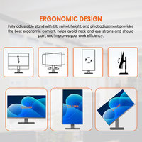 Sleek Design Monoblock PC 24 Inch All in One Touch Screen Desktop Computers