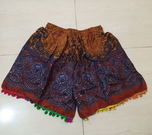 Hot Selling GC-AP-1182 Bohemian Style Women's Silk Print Beaded Shorts <b>Boho</b> Beach Wear With Low Waist and Breathable Feature - Product Image 5