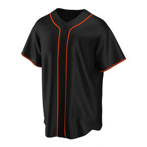 Maillots de baseball pour hommes de qualité supérieure, taille oversize, vente en gros, manches courtes, impression par sublimation, jersey de sport pour adultes - Product Image 2
