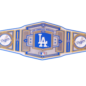 เข็มขัดแชมป์ทีมลอสแอนเจลิส ดอดเจอร์ส แบบปรับแต่งได้ เข็มขัดเบสบอล/มวยปล้ำ คุณภาพสูง ของสะสมสำหรับแฟนๆ - Product Image 2