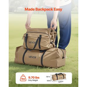 Tenda a piramide calda per 4 persone per campeggio invernale, portatile con foro per stufa, tenda interna e gonna antineve per ambienti innevati - Product Image 3