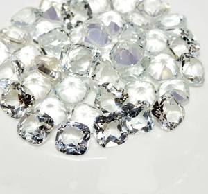 โทแพซสีขาวธรรมชาติทรงคุชชั่นเจียระไนแบบเหลี่ยม  ขนาดมาตรฐาน  พร้อมใบรับรอง  ไม่ผ่านการปรับแต่ง  พร้อมสำหรับการฝังในเครื่องประดับ - Product Image 2