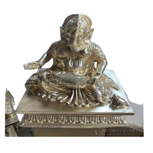 Wooden Ganesha <b>Statues</b> for Wedding Walkway Decorations Elegant Art for Indian Weddings - Product Image 1