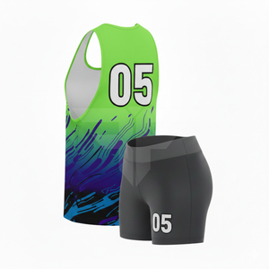 Uniforme de Atletismo Personalizado con Estampado, Transpirable, de Malla, de Secado Rápido, Jersey para Correr, Kit de Entrenamiento de Verano - Product Image 2