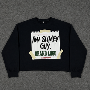 Custom <b>Oversized</b> Graphic Crewneck <b>Sweatshirt</b> Heavyweight Cotton Fleece Streetwear Pullover <b>Vintage</b> Urban Casual <b>Sweatshirts</b> - Product Image 3