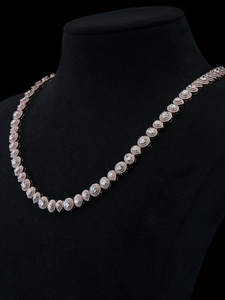 Collar de Cadena Cubana con Incrustaciones de Moissanita VVS de Corte Brillante en Plata de Ley 925, Directo de Fábrica, Joyería Hip Hop para Raperos, IGI - Product Image 3