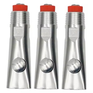 Buveurs d'animaux en acier inoxydable durables de haute qualité bouton de mamelon d'eau de porc nouveau filtre rouge de capuchon en acier pour une hydratation efficace - Product Image 5