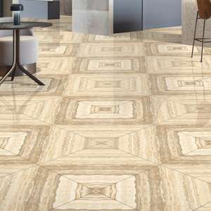 Italian Staturario Venato Marble Bookmatch Slabs Custom Design Glossy Finish 60x60cm Porcelain Floor Tiles 600x600mm Custom Size - Product Image 6