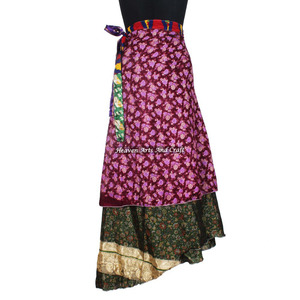 กระโปรงผ้าไหมแท้ 100% / ผ้าพันตัว ขายส่งออนไลน์ ร้านค้าผู้ผลิตและผู้ค้าส่งกระโปรงผ้าไหมอินเดียแบบพันรอบตัว - Product Image 5