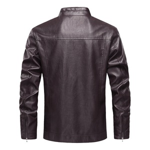 Hot Money Standing Neck Zip Pu <b>Leather</b> <b>Jacket</b> <b>Men'S</b> Coat <b>Jacket</b> <b>Mens</b> <b>Leather</b> <b>jacket</b> for <b>men</b> - Product Image 2
