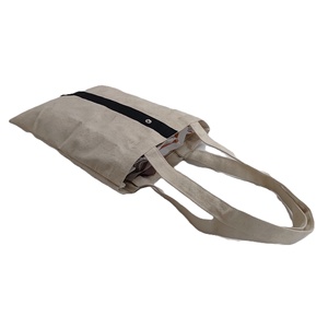 Bolsa de Compras Plegable de Bolsillo, Algodón Natural Ecológico, Bolsa de Mano para Uso Diario, para Comprar Verduras y Comestibles - Product Image 4