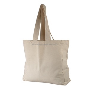 Practical Customizable Eco <b>Craft</b> Canvas Tote <b>Bag</b> Beige Color Shopping Promotional Beach Shoulder Length 8 oz Cotton Webbing - Product Image 3