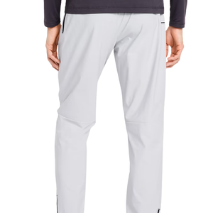 <b>Men</b>’s Tapered Casual <b>Trousers</b> <b>Elastic</b> Drawstring Waist Ankle Zip Straight Fit Lightweight Everyday Pants with Zipper Pockets <b>Men</b> - Product Image 2